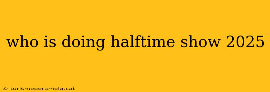 who is doing halftime show 2025